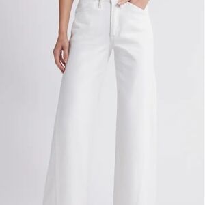 Frame Women's White Wide-Leg Jeans